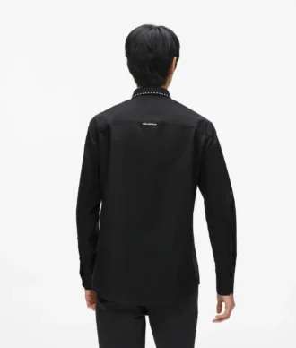 Karl DNA-shirt met studs