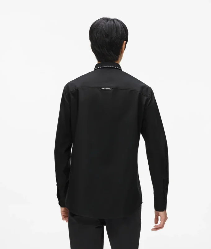 Karl DNA-shirt met studs