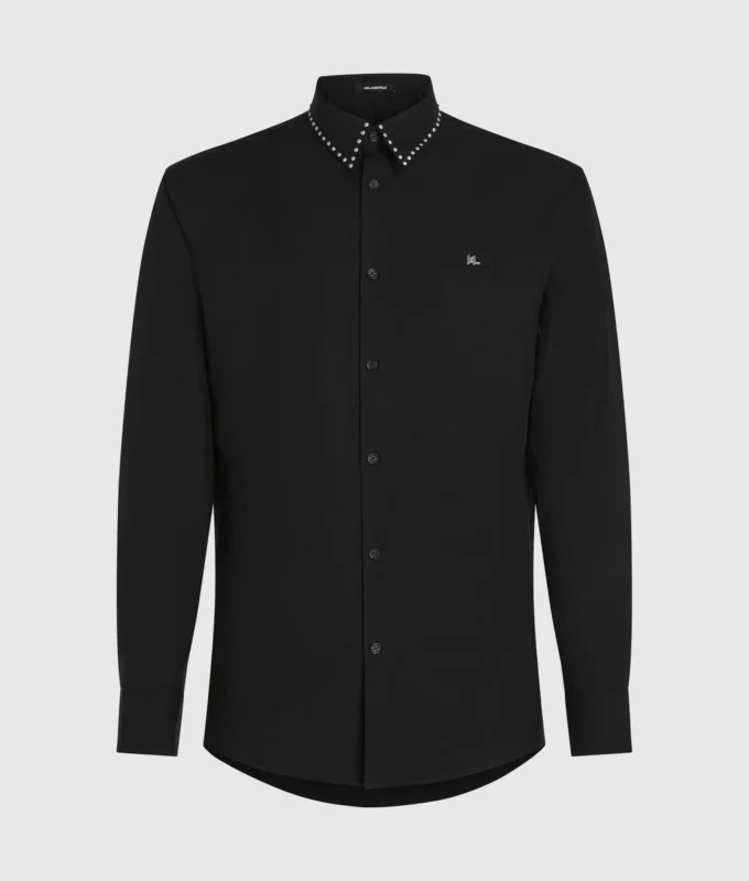 Karl DNA-shirt met studs