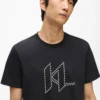 Karl DNA T-shirt met studs