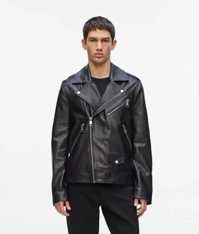 KARL ESSENTIAL LEDEREN JAS