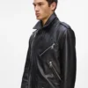 KARL ESSENTIAL LEDEREN JAS