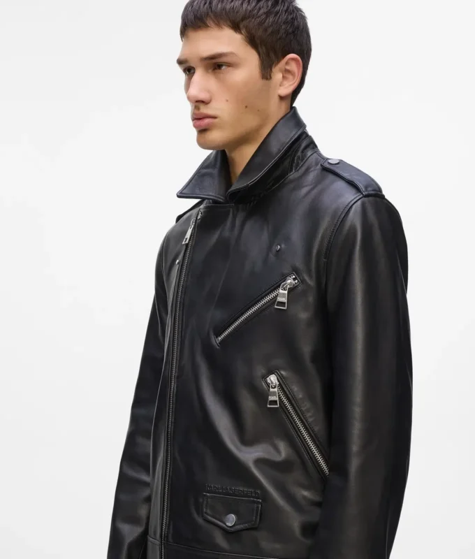 KARL ESSENTIAL LEDEREN JAS