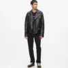 KARL ESSENTIAL LEDEREN JAS