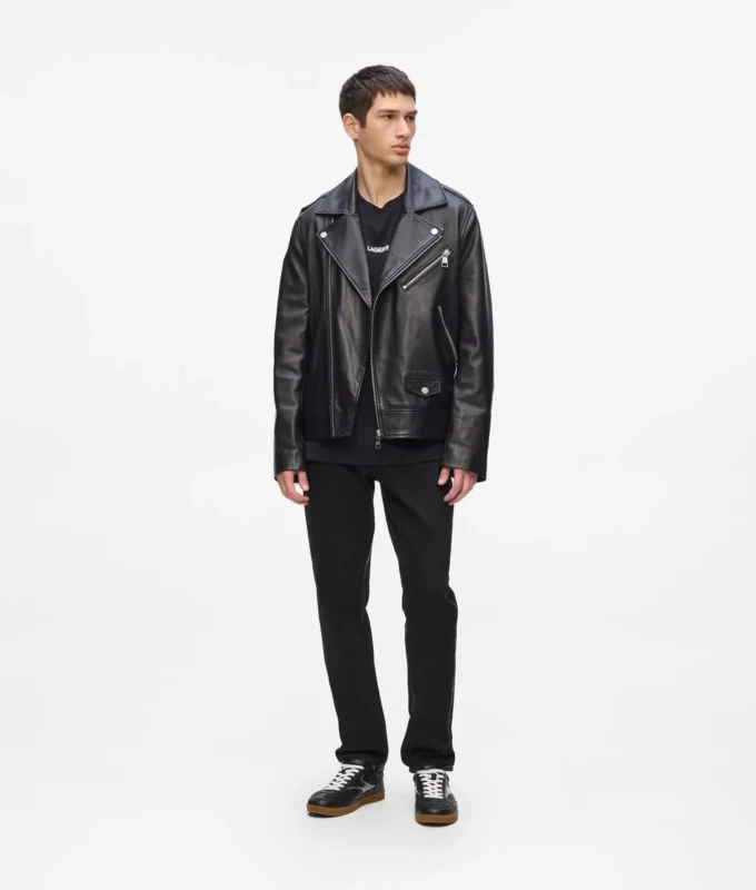 KARL ESSENTIAL LEDEREN JAS