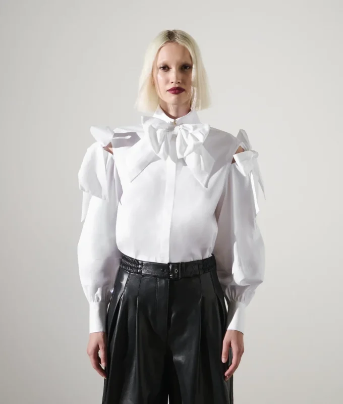 KARL STUDIO SHIRT MET STRIKDETAIL