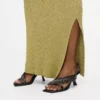 Karmel slingbacks met franjes en hak