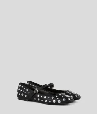 KARO MIRROR STUDS BALLETFLATS