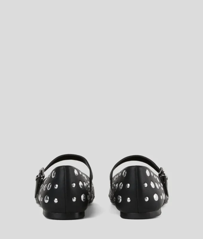 KARO MIRROR STUDS BALLETFLATS