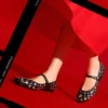 KARO MIRROR STUDS BALLETFLATS