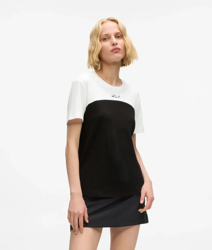 Kenmerkend monochroom T-shirt