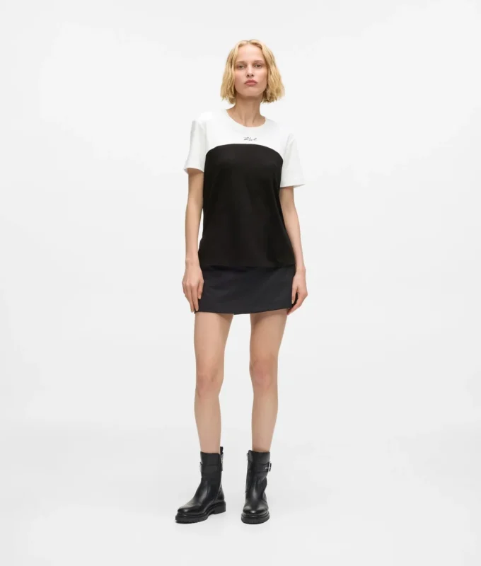 Kenmerkend monochroom T-shirt