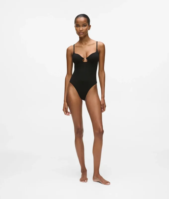 Kenmerkende bodysuit met hoge beenuitsnijding