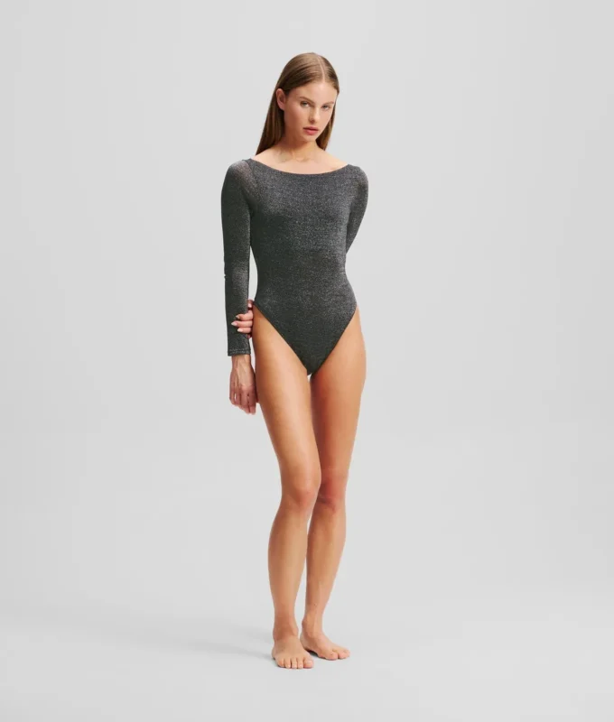 Kenmerkende bodysuit met lange mouwen