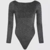 Kenmerkende bodysuit met lange mouwen
