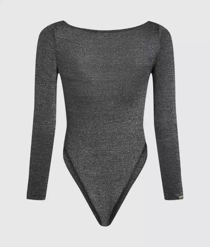 Kenmerkende bodysuit met lange mouwen