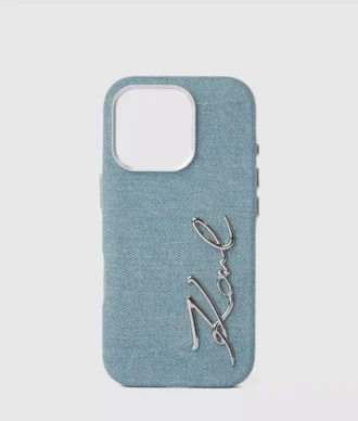 Kenmerkende denim iPhone 16 Pro-hoes