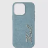 Kenmerkende denim iPhone 16 Pro Max-hoes