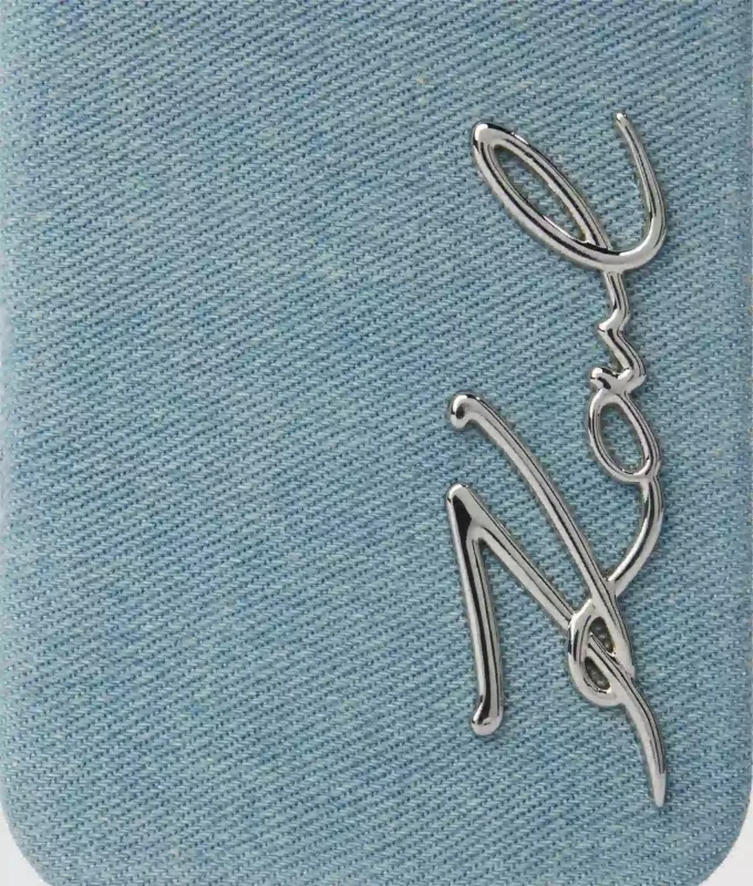 Kenmerkende denim iPhone 16 Pro Max-hoes