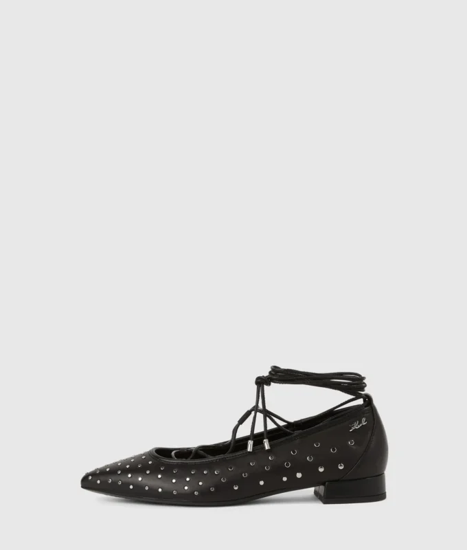 Kerrie ballerina’s met lange veters