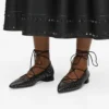 Kerrie ballerina’s met lange veters