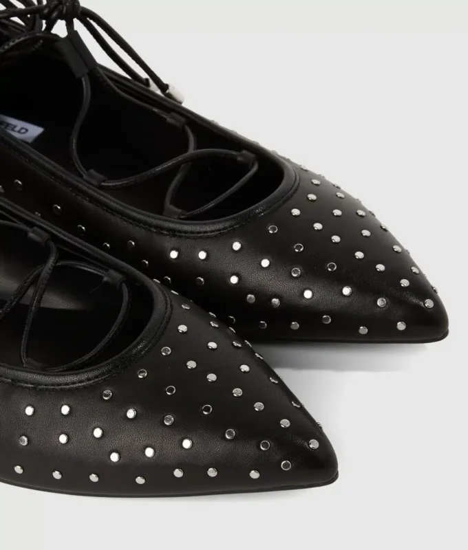 Kerrie ballerina’s met lange veters
