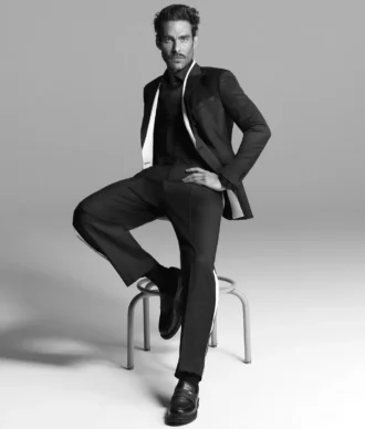 KL Studio blazer met contrasterende biezen