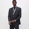 KL Studio blazer met contrasterende biezen