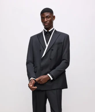 KL Studio blazer met contrasterende biezen