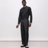 KL Studio broek met contrasterende biezen