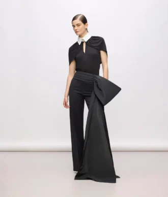 KL Studio broek met strikdetail