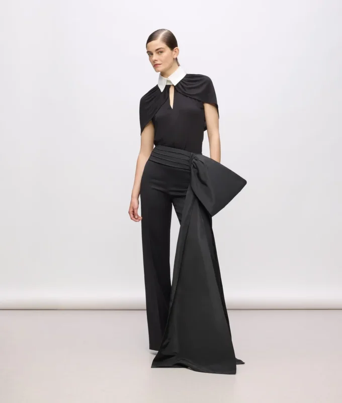 KL Studio broek met strikdetail