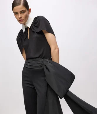 KL Studio broek met strikdetail