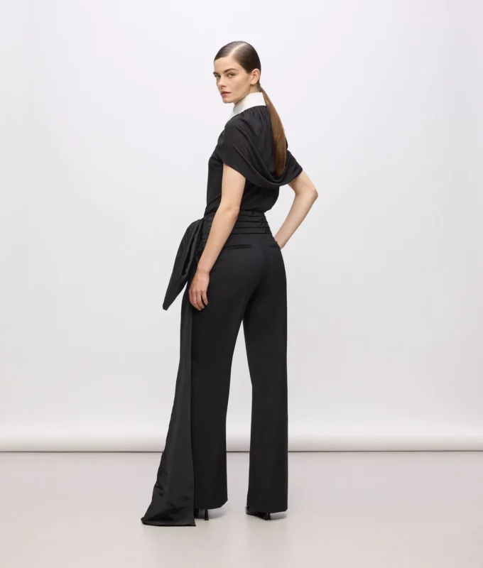 KL Studio broek met strikdetail