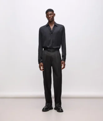 KL Studio satijnen broek met details