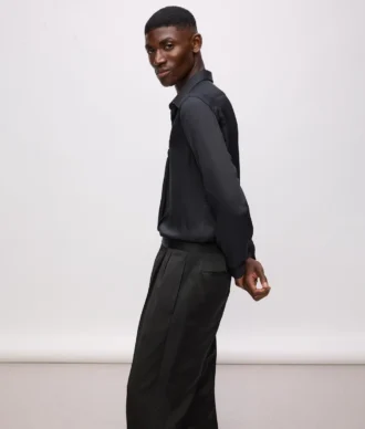 KL Studio satijnen broek met details