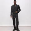 KL Studio satijnen broek met details