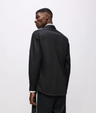 KL Studio shirt met contrasterende biezen