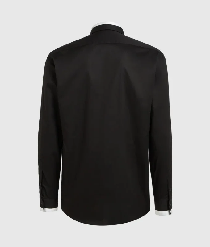 KL Studio shirt met contrasterende biezen