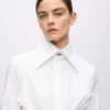 KL Studio shirt met strikdetail