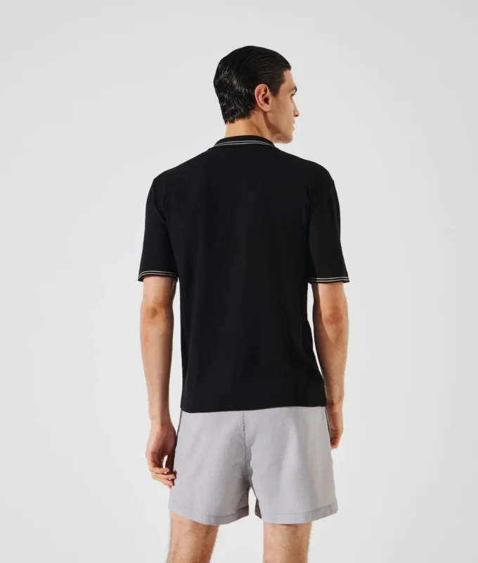 KL X BORSALINO GEBREID POLOSHIRT