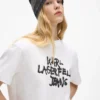 Kort graffiti-T-shirt