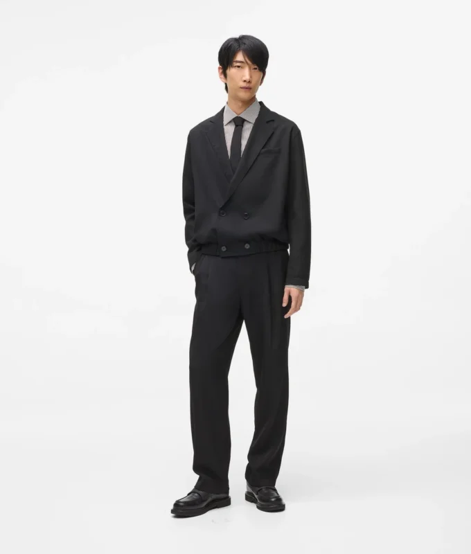 Korte double-breasted blazer