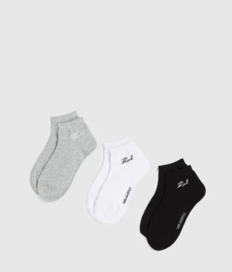 Korte sokken met kenmerkend logo – 3-pack