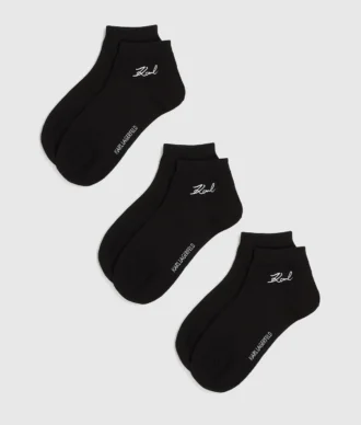 Korte sokken met kenmerkend logo – 3-pack