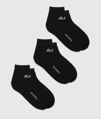 Korte sokken met kenmerkend logo – 3-pack