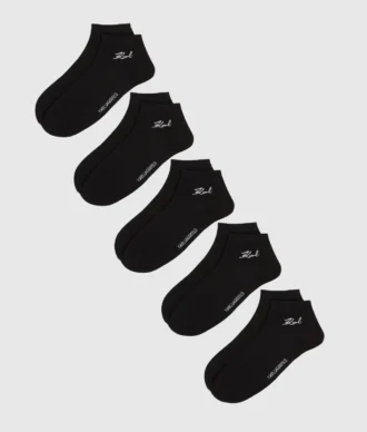Korte sokken met kenmerkend logo – 5 stuks