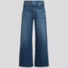 LAGE TAILLE JEANS MET WIJDE PIJP