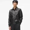 Leren blousonjas