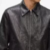 Leren blousonjas